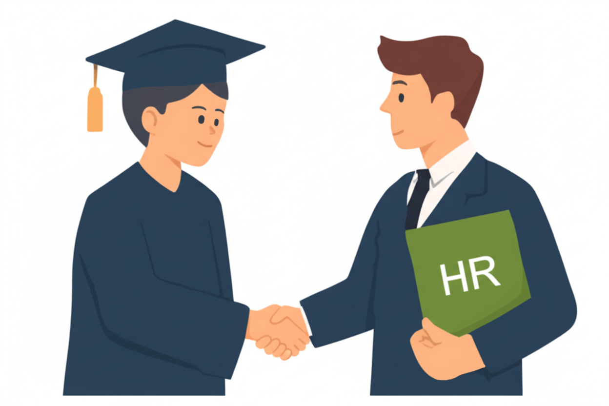 產學合作與職涯輔導示意圖